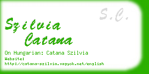 szilvia catana business card
